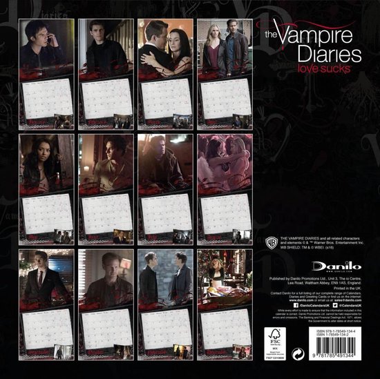 Officiele Vampire Diaries Kalender 2017  bol.com