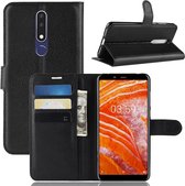 Book Case - Nokia 3.1 Plus Hoesje - Zwart