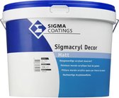 Sigmacryl Decor - Matt - Wit - 5 Liter