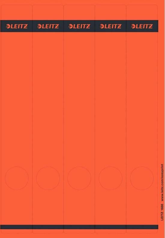 thumbnail: Leitz Rugetiketten Zelfklevend - 10 Stuks Voor Mappen (50mm Rugbreedte)