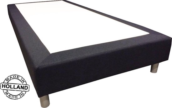 Slaaploods.nl Basic - Boxspring exclusief matras - 80x210 cm - Zwart