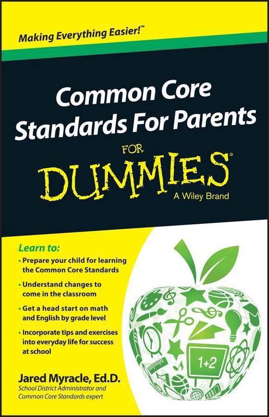 Common Core Standards For Parents For Dummies - cover