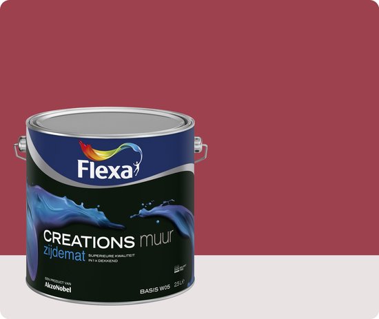 Flexa Creations Muurverf Raspberry Swirl 1 Ltr | bol.com