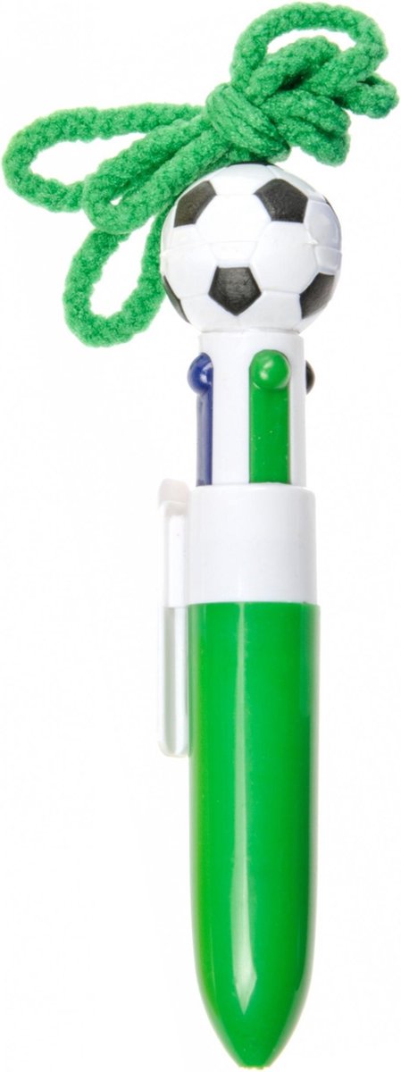 Lg-imports 4-kleurenpen Voetbal 12 Cm Groen