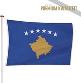 Kosovaarse Vlag Kosovo 150x225cm - Kwaliteitsvlag - Geschikt voor buiten