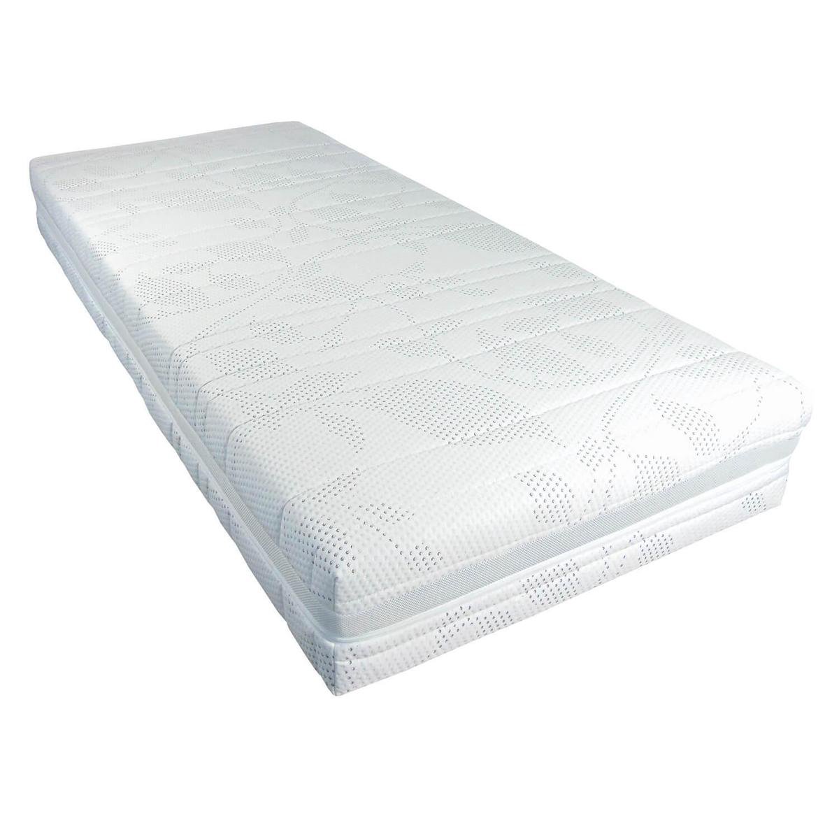 Slaaploods.nl Prince de Luxe® - 120x220 cm - Pocketvering Matras met Koudschuim - Hard - 25 cm dik Wit
