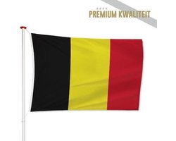 Belgische Vlag België 100x150cm - Kwaliteitsvlag - Geschikt voor buiten