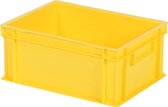 Boîte de rangement / Caisse empilable - Polypropylène - 16 litres - Jaune