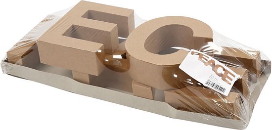 Mot de décoration, dim.17,5 cm, épaisseur 5,5 cm, 1 jeu