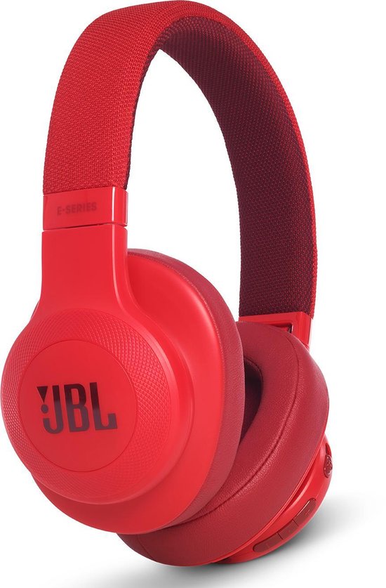 JBL E55BT - Draadloze over-ear koptelefoon - Rood | bol.com