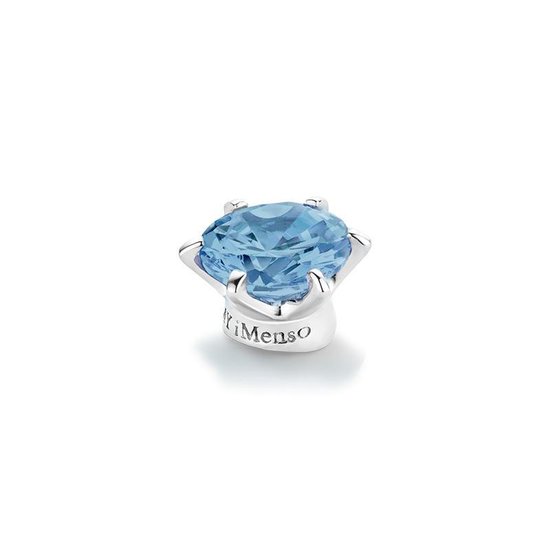 MY iMenso Light blue Elegance crown for ring 8mm (925/rhod-plated)