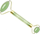 Dermarolling Premium Jade Roller Gezichtsmassage Roller - Groen