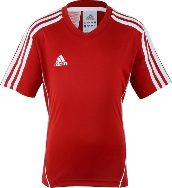 adidas Estro 12 - Sportshirt - Unisex - Maat 116 - Rood/ Wit | bol.com