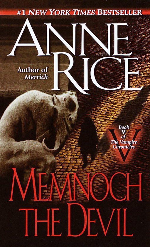 Boekomslag 'Memnoch the Devil' van Anne Rice, #1 New York Times bestseller, boek V van The Vampire Chronicles.