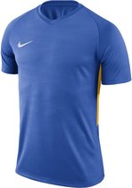 Nike Tiempo Premier SS Jersey  Sportshirt - Maat 158  - Unisex - blauw/geel Maat XL-158/170