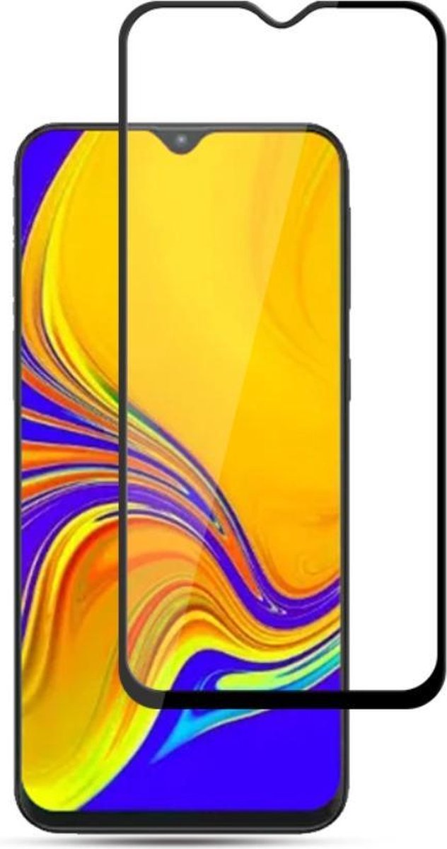 Full-Cover Tempered Glass - Geschikt voor Samsung Galaxy A50 / A30s Screen Protector - Zwart