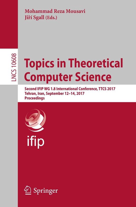 Springer Nature Proceedings Computer Science - Topics in The ... - cover