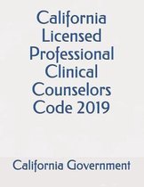 California Licensed Professional Clinical Counselors Code 201