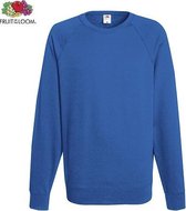 Fruit of the Loom sweater - ronde hals - maat M - heren - Kleur Royal