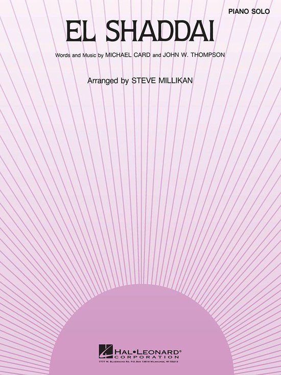 El Shaddai Sheet Music - cover