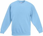 Fruit of the Loom - Kinder Classic Set-In Sweater - Poederblauw - 110-116