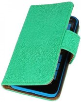 Devil Booktype Wallet Case Hoesjes voor Nokia Lumia 620 Groen