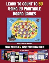 Number Activities for Kindergarten (Learn to Count to 50 Using 20 Printable Board Games)