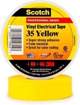 Ruban isolant électrique jaune 3M Tape 20 mètres (Scotch)