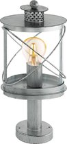 EGLO Vintage Hilburn 1 - Buitenverlichting - Sokkellamp - 1 Lichts - Antiek Zilver
