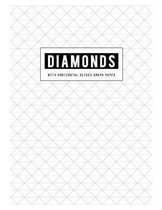 Diamonds with Horizontal Guides Graph Paper