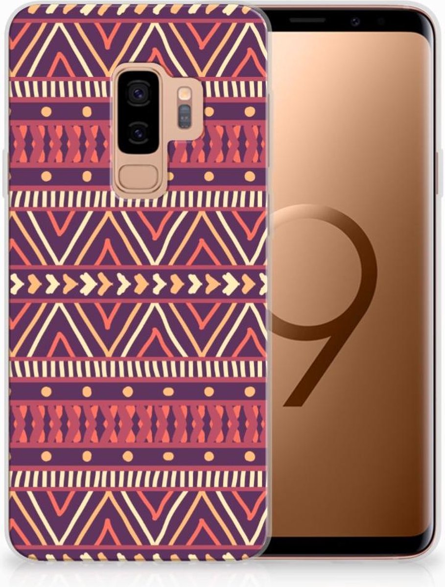 TPU Hoesje voor Samsung Galaxy S9 Plus TPU bumper Aztec Paars