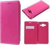 Roze agenda wallet hoesje Samsung Galaxy J3 (2016)