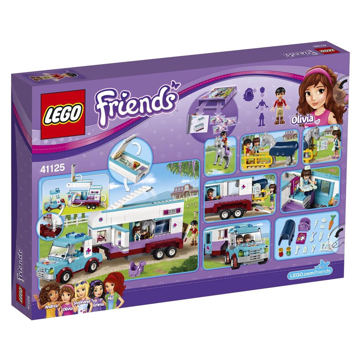 LEGO Friends Paardendokter Trailer - 41125 | bol.com
