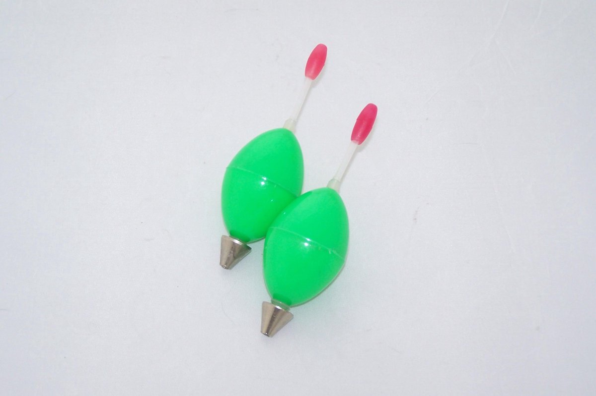 2x Dobber - schuifdobber - bol M groen