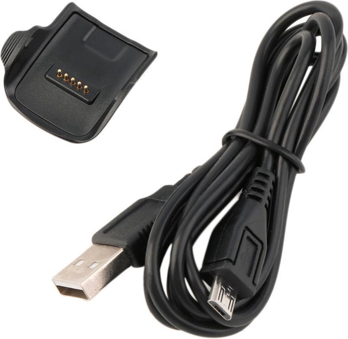 Idool Melodieus toelage USB Oplader Voor Samsung Gear Fit - Dock Lader Charger Oplaad Kabel /  Laadkabel - Zwart | bol.com