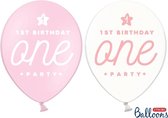Ballonnen 1st Birthday One party Roze