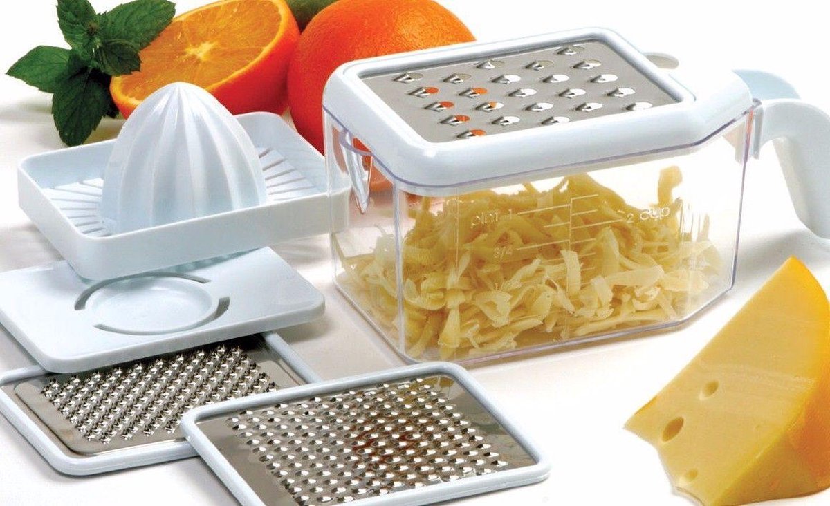 5-In-1 Keuken Mandoline Snijder - Groentesnijder Rasp Schaaf