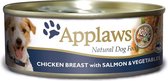 Applaws dog blik chicken / salmon / rice hondenvoer 156 gr
