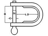 Talamex D-sluitingen plaatmodel - geprofileerde beugel - duimschroef