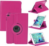 iPad Mini 4 Hoes Cover  360 graden Multi-stand Case draaibare donker roze
