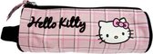 Hello Kitty ronde etui met geruite print