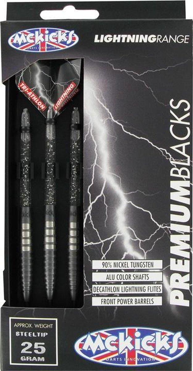 McKicks Premium Black Titanium 90% - Dartpijlen - 21 Gram van McKicks — afbeelding 4