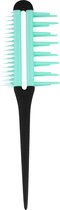 Drievoudige Multifunctionele Kam Turquoise Zwart – 22x7x2cm | Kam voor Dik en Dun haar | Haarverzorging voor Vrouwen