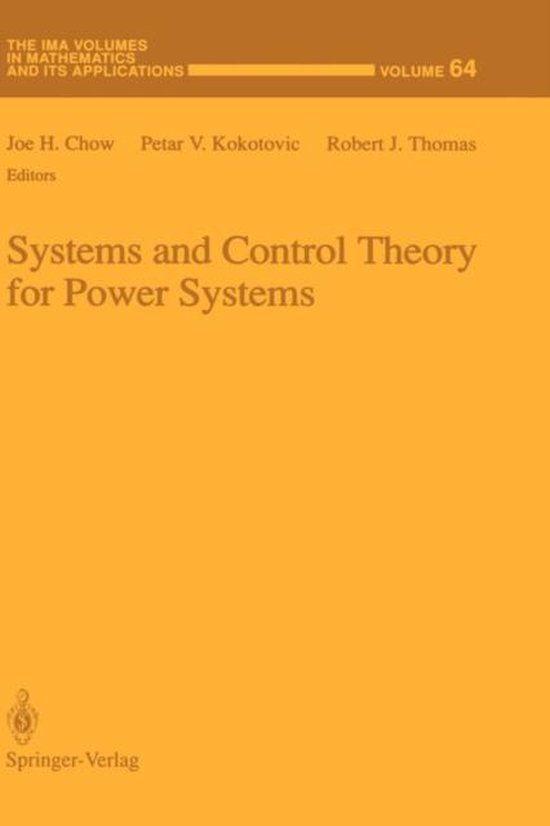 Systems and Control Theory for Power Systems - cover