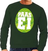 Paas sweater groen met groen ei voor heren M