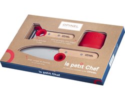 foto van Opinel Le Petit Chef Keukenset - 3-Delig - RVS