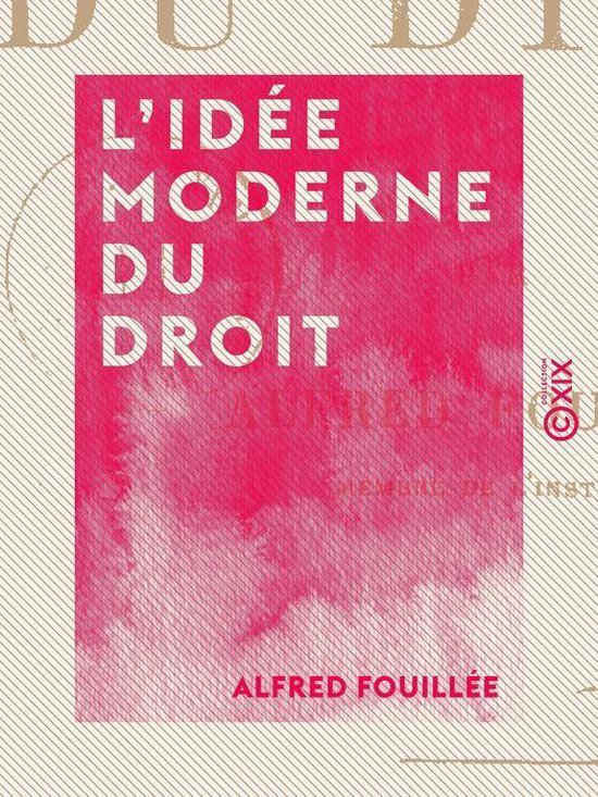 L'Idée moderne du droit - cover