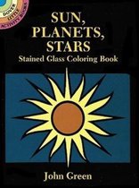 Sun, Planets, Stars Stained Glass Coloring Book