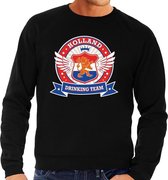 Zwart eHolland drinking team sweater / sweater rwb heren - Nederland supporter kleding M