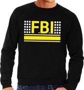 Politie FBI logo zwarte sweater voor heren - Geheim agent verkleedkleding M